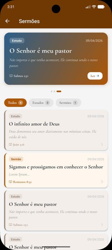 Tela da Bíblia no InspiraMe