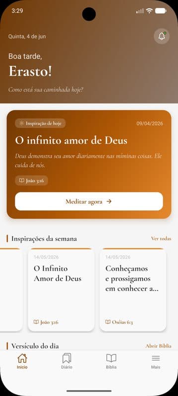Tela principal do InspiraMe